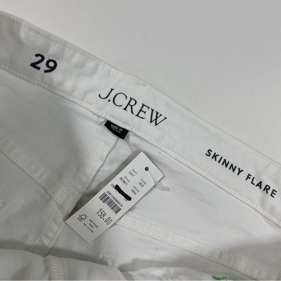 New J Crew Skinny Jeans In White Wash - Picture 9 of 13